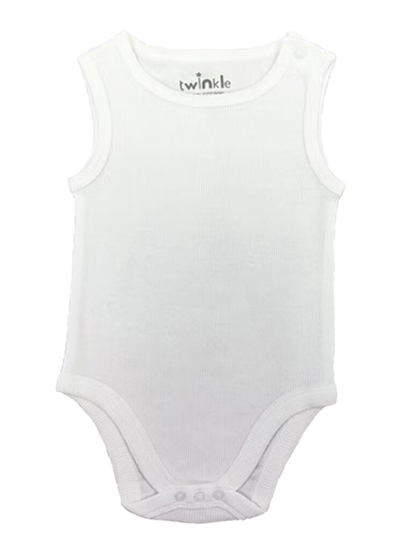 Twinkle Kids Bodysuits for Baby Unisex, 5 Piece, 9-12 Months, White