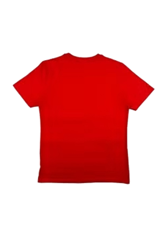 Horn Ok Please Relaxed Fit Cotton T-Shirt for Unisex, Large, Red