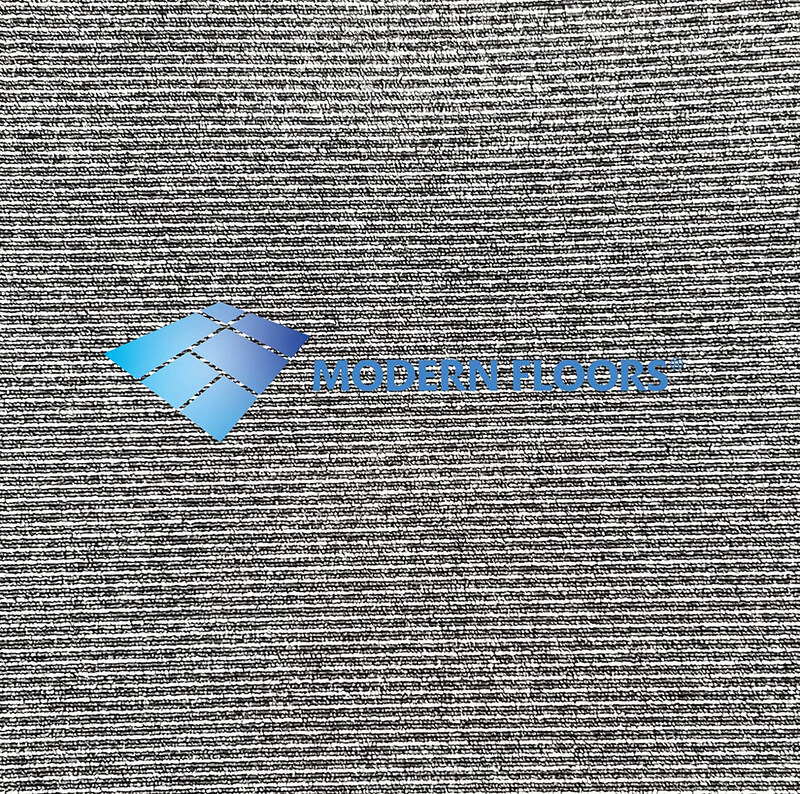 

Modern Floors 50cm x 50cm Carpet Tiles with PVC Backing, 24-Piece, Ash Grey Stripes