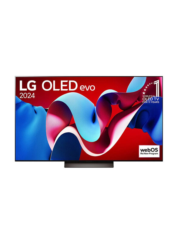 

LG Evo C4 77-Inch 4K UHD OLED Smart TV, OLED77C46LA-AMAG, Black