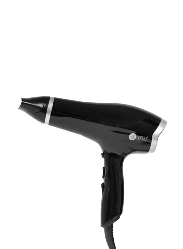 

Afra Hair Dryer with DC Motor, 2 Speeds, 3 Heat Settings, Cool Shot Function, Concentrator, Removable Filter & Ionic Function, AF-2300HDBK, Black