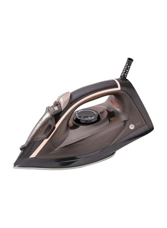 

AFRA 350ml Ceramic Coated Soleplate Vertical Steam Iron, 2600W, AF2600IRBG, Black/Gold