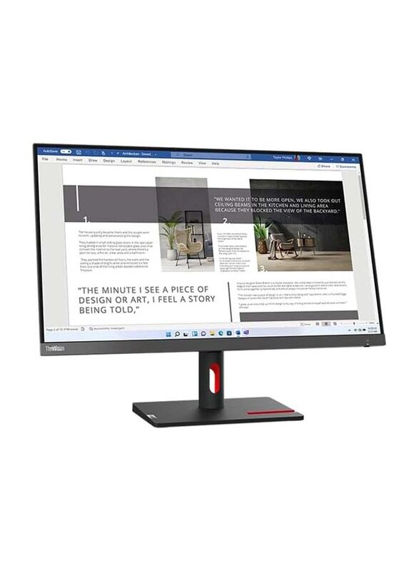 

Lenovo 27 Inch ThinkVision FHD LED Monitor, S27i-30, Black