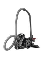 Black+Decker Bagless Multicyclonic Canister Vacuum Cleaner, 1480W, VM1480B5, Black