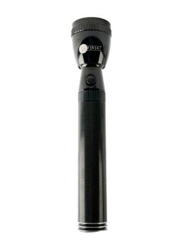 

Afra 2D Rechargeable LED Flashlight with 3000Mah Battery, AC Adapter, Waterproof, Shock & Corrosion Resistant, AF-0002DSET, Black