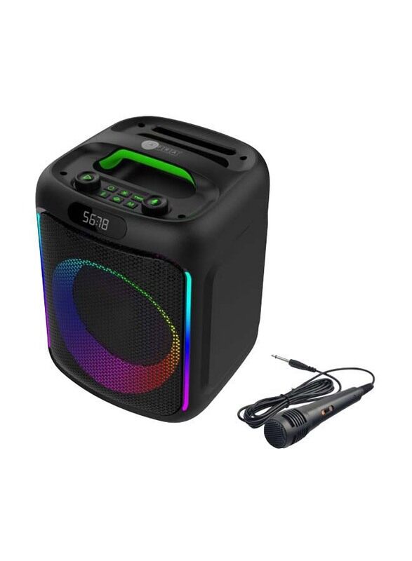 

Afra Ultra Bass Bluetooth Speaker with RGB Lighting, 30W, AF-0030BSBK, Black