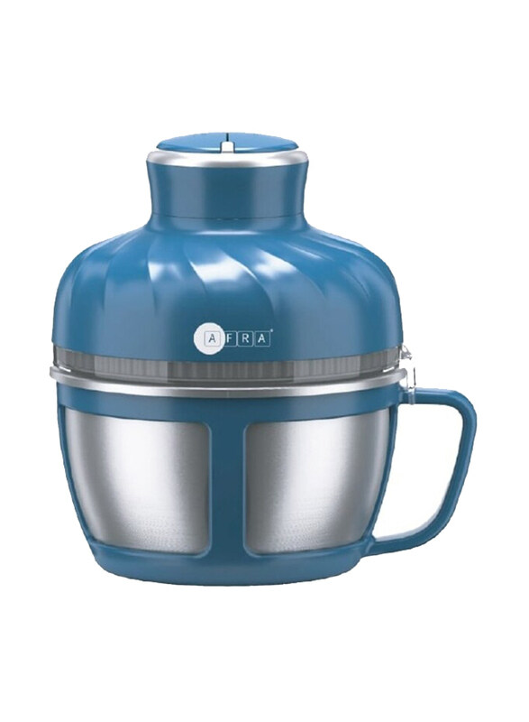 

AFRA 2.5L 2 Adjustable Speed Stainless Steel Bowl with Handle Chopper, 400W, AF-425CHSS, Blue