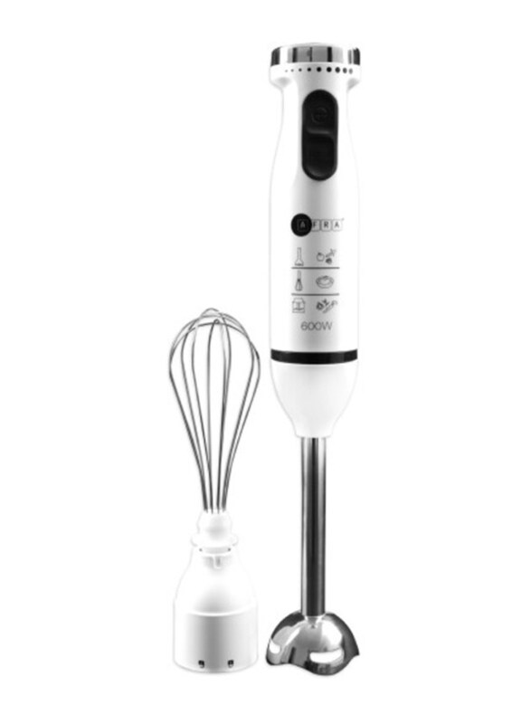 

AFRA Multiple Speed Settings Hand Blender Set, 600W, AF-14600BLCR, White