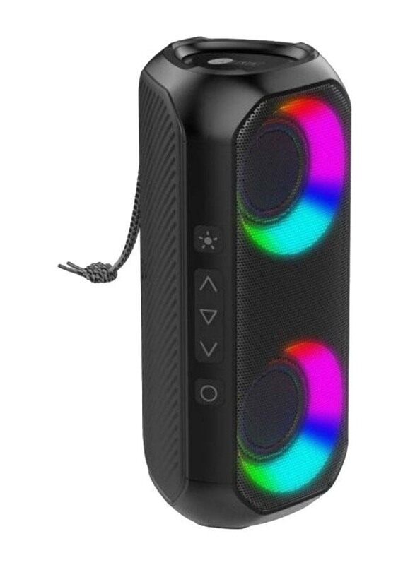 

Afra Ultra Bass Bluetooth Speaker with RGB Light & Ipx4 Waterproof, 24W, AF-0024BSBK, Black