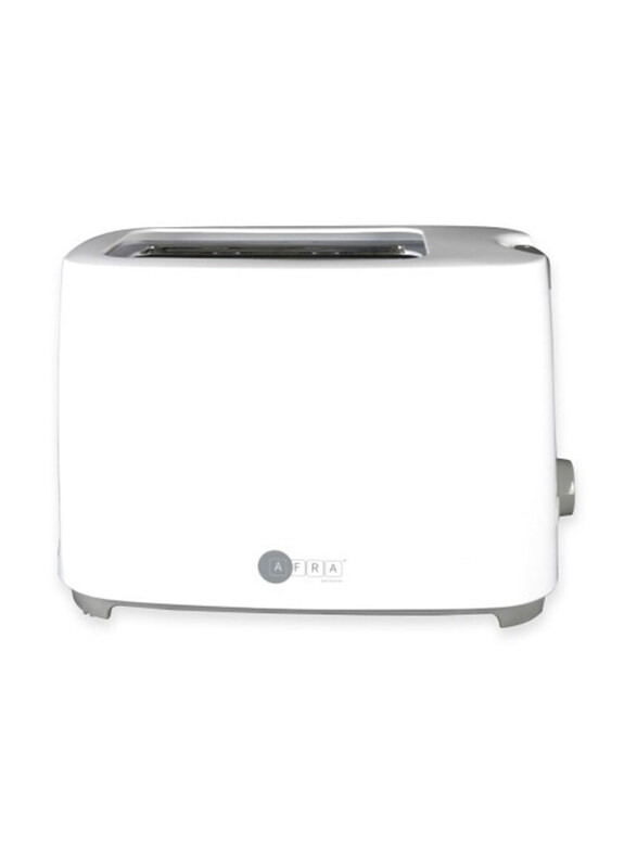 

AFRA 2 Slots Removable Crumb Tray Electric Breakfast Toaster, 700W, AF-100240TOWH, White