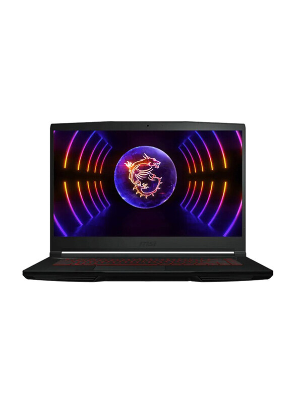 

MSI GF63 12VE Thin Gaming Laptop, 15" Full HD, Intel Core i7-12650H, 512GB SSD, 16GB RAM, NVIDIA GeForce RTX 4050 6GB, Windows 11, Black, Internationa