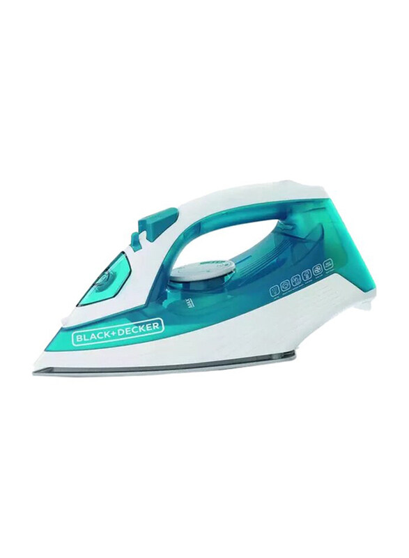 

Black+Decker 250ml Water Tank Steam Iron, X1575B5, Green