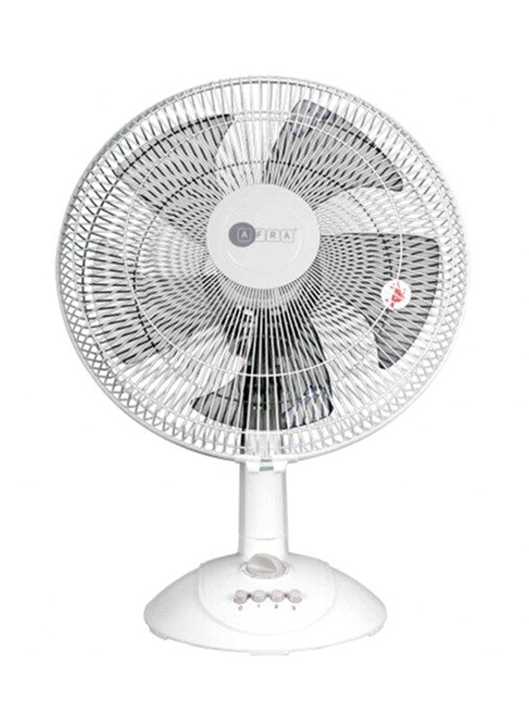 

AFRA 45W Electric Table Fan with G-Mark, ESMA, RoHS & CB Certified, AF-1645WT, White