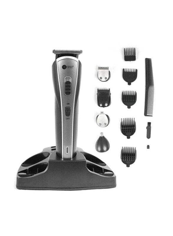 

Afra 5 in 1 Rechargeable Hair Trimmer Set with Shaver, Precision Trimmer, Nose Trimmer, Design Trimmer & Full Trimmer, AF-1600HTSB, Black