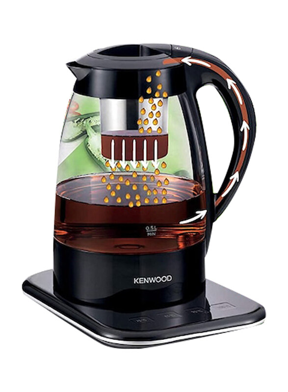 

Kenwood 1.2L Automatic Glass Tea Maker, 2200W, TMG70, Black/Clear