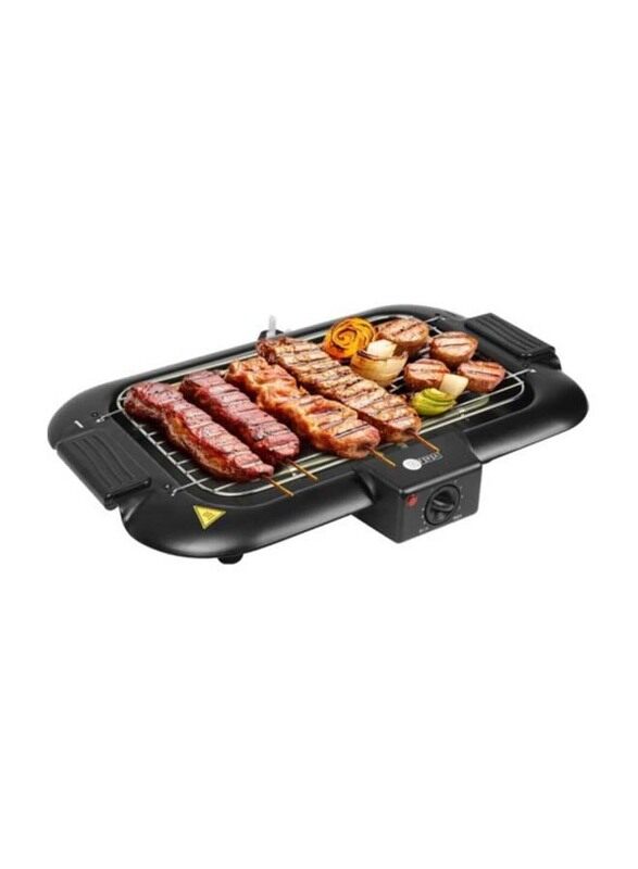 

AFRA Indoor And Outdoor Thermostat Control Electric Barbeque Grill, 2000W, AF-2000BGBK, Black