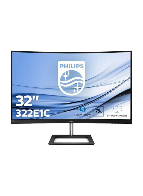 

Philips 32 Inch Curved VA FHD LCD Monitor, 322E1C, Black