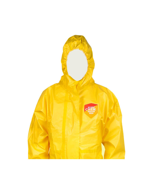 Scudo Chem Master 2000 Chemical Coverall, Double Extra Large, Yellow