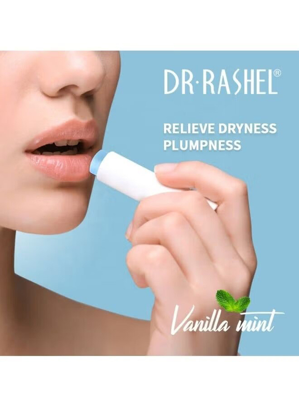 Dr. Rashel Lip Balm Series Vanilla Mint Clear Repairing & Soothing Lips Balm, 3gm