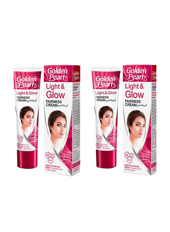 Golden Pearl Light & Glow Fairness Cream, 2 x 25ml