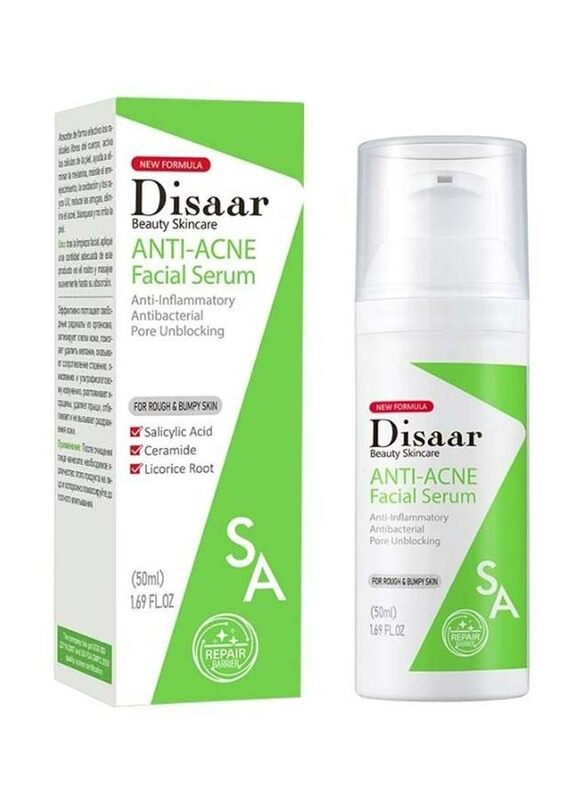 

Disaar Salicylic Acid & Ceramide Anti-Acne Facial Serum, 50ml