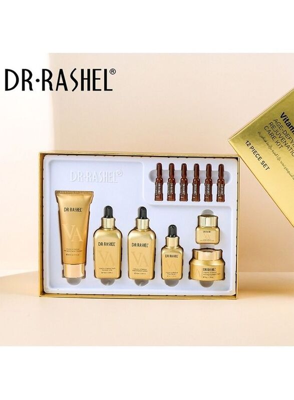 Dr. Rashel Vitamin A Retinol Age-Defying and Rejuvenation Skin Care Set, 12- Pieces