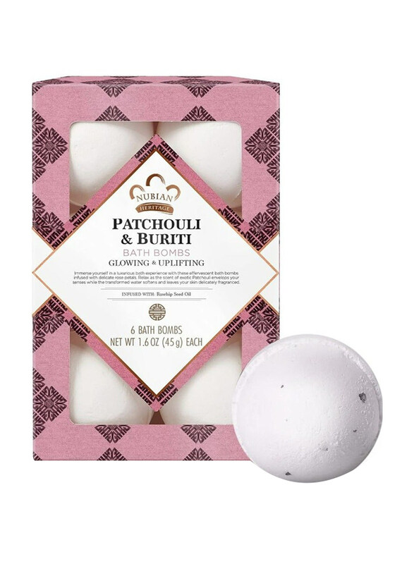 

Nubian Heritage Patchouli & Buriti Bath Bomb, 6 Pieces