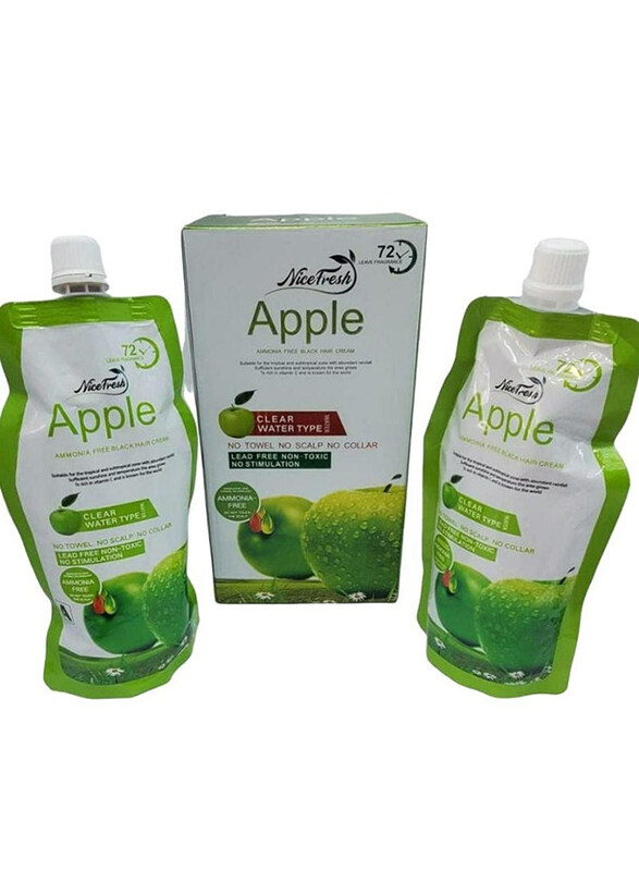 

Nice Fresh Apple Ammonia-Free Black Hair Cream for All Hair Types, 500ml