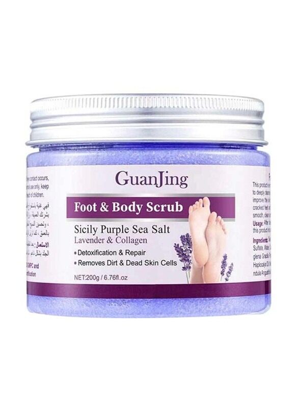 

Guanjing Lavender & Collagen Foot & Body Scrub, 200 gm