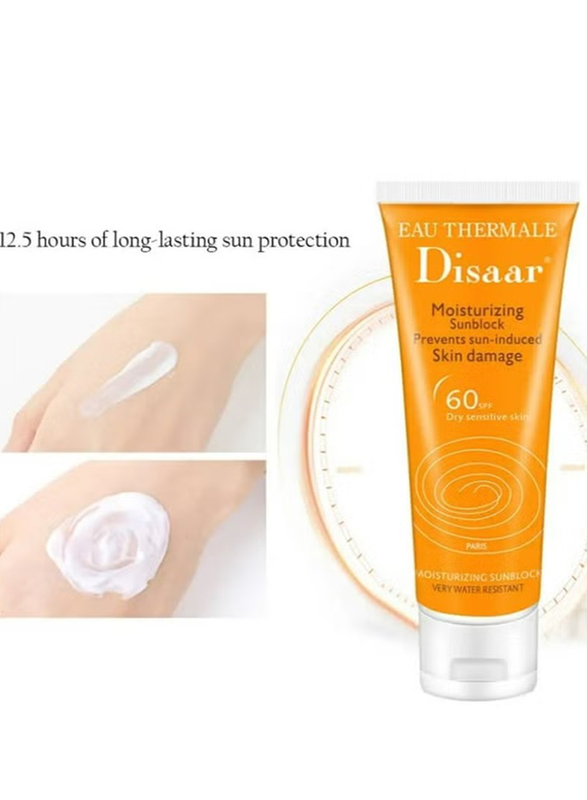 Disaar Moisturizing Sunblock Sunscreen Cream, 2 x 80ml