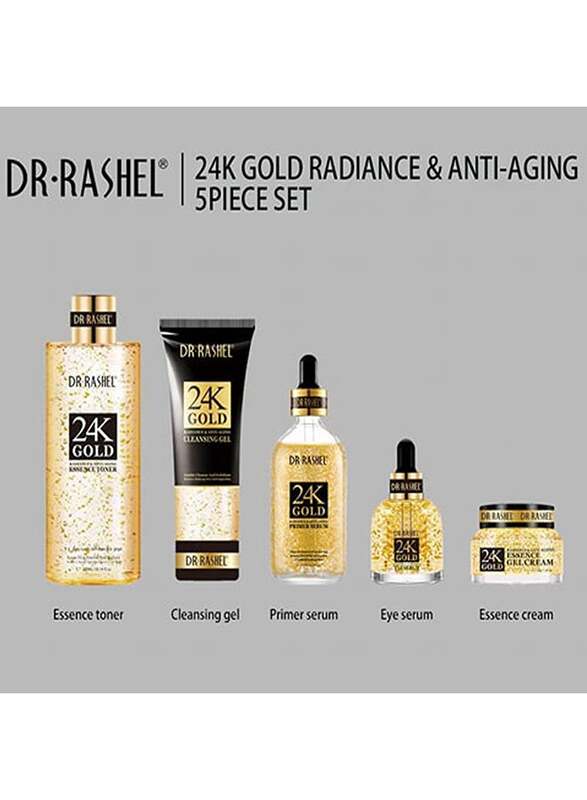 Dr. Rashel 24K Gold Radiance And Anti-Aging Skin Care Set, 5 Piece