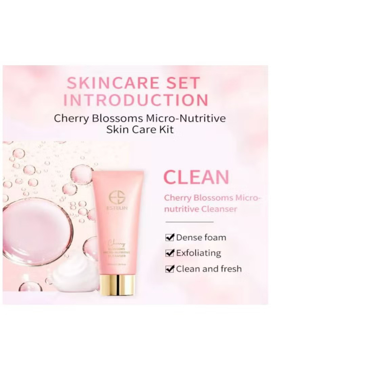 Estelin Nourishing With Cherry Blossom Extract Skin Care Kit