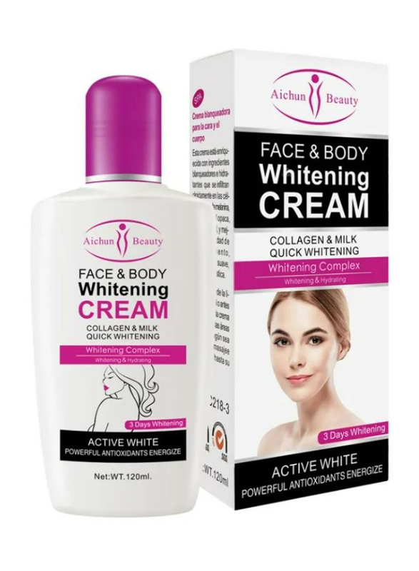 Aichun Beauty Face and Body Whitening Cream, 120ml