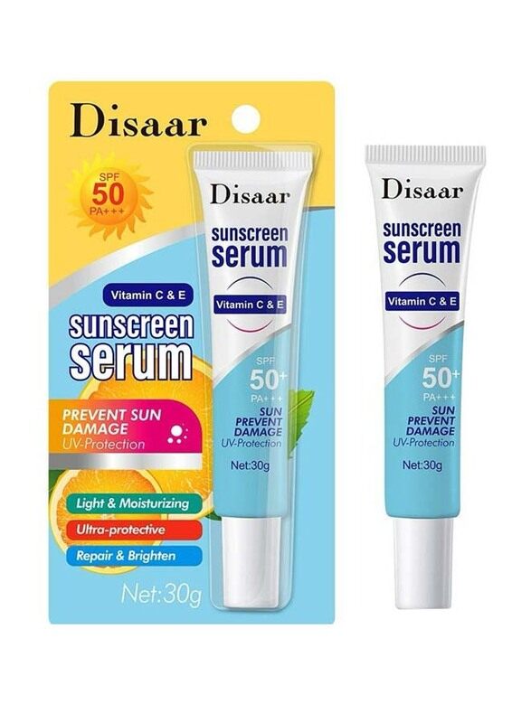 

Disaar Vitamin C & E Sunscreen Serum with SPF 50 PA+++, 30gm