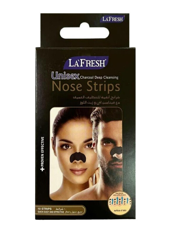 

La Fresh La'Fresh Charcoal Deep Cleansing Nose Strips, 10 Strips