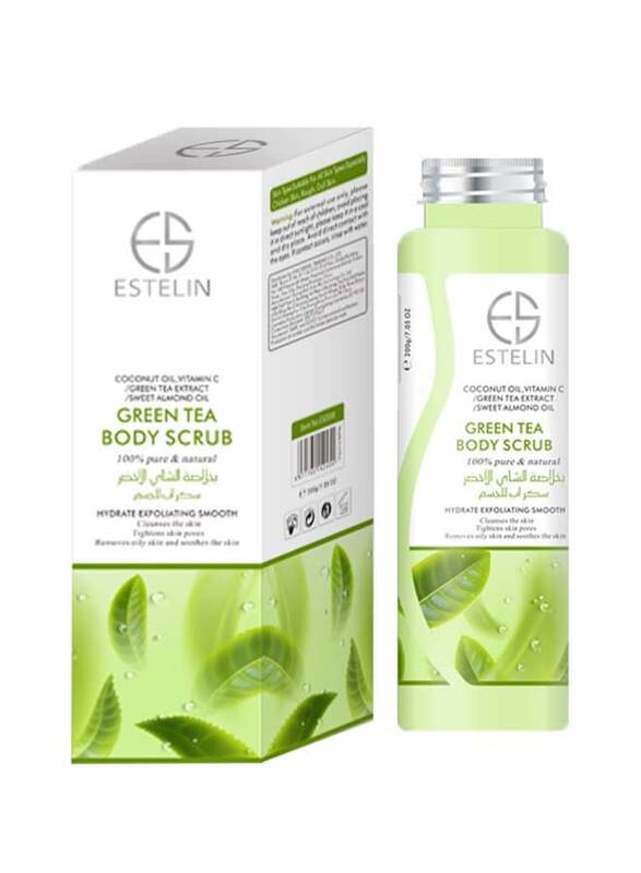 Estelin Gree Tea Body Scrub, 200gm