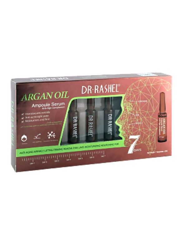 Dr. Rashel Argan Oil Ampoule Anti-Age Complexion Serum Set, 2ml, 7 Pieces