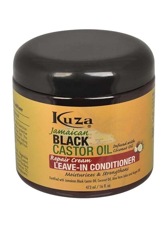 

Kuza Naturals Jamaican Black Castor Oil Repair Cream Leave in Conditioner for All Hair Types, 473ml