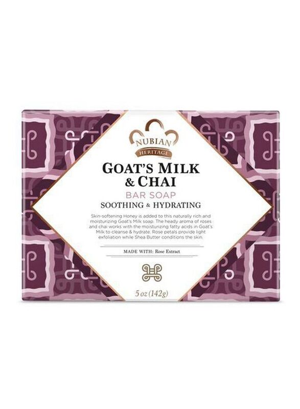 Nubian Heritage Goat's Milk And Chai Bar Soap, 5Oz