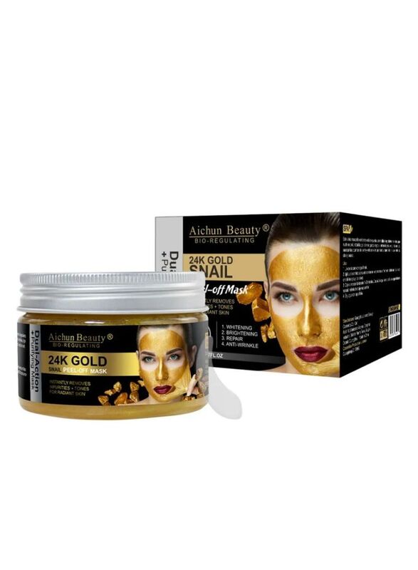 Aichun Beauty 24K Gold & Snail Oil Peel-Off Mask, 150ml