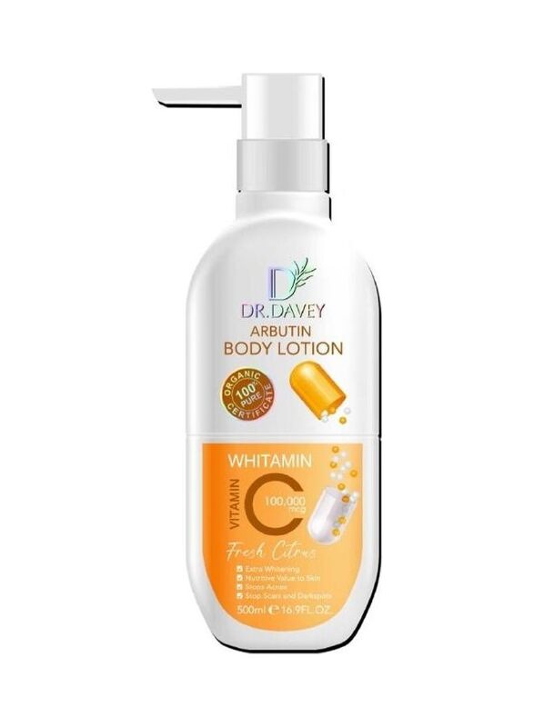 Dr. Davey Vitamin C Arbutin Body Lotion, 500ml