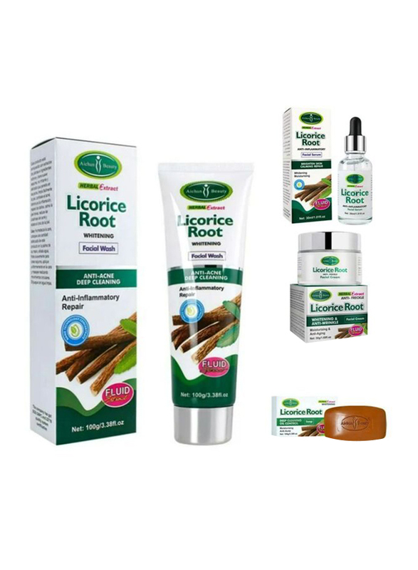 Aichun Beauty Licorice Root Skin Care Set, 4 Piece