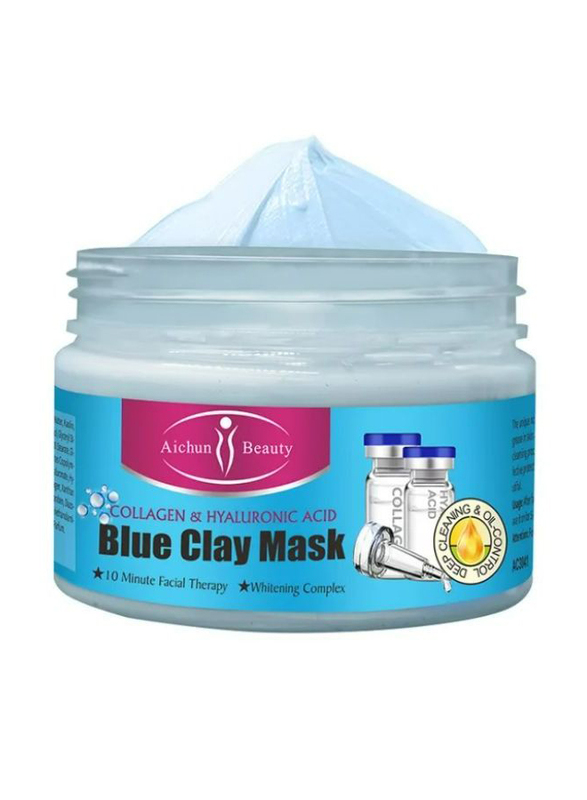 Aichun Beauty Collagen & Hyaluronic Acid Blue Clay Mask, 150gm