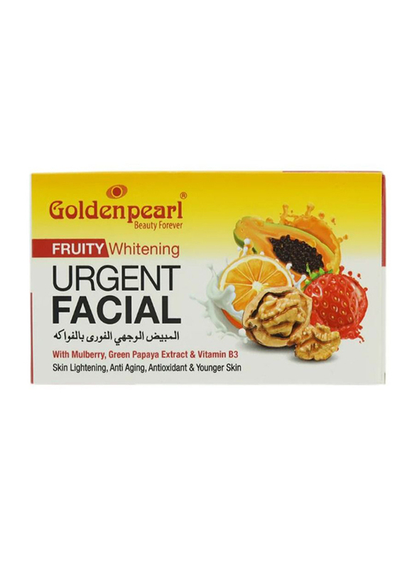 Golden Pearl 2 Pcs Urgent Facial Fruity Whitening, 25ml