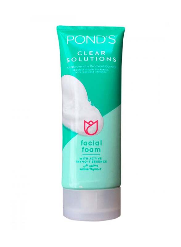 Pond's Clear Solutions Facial Foam Antibacterial Breakout Control, 100gm