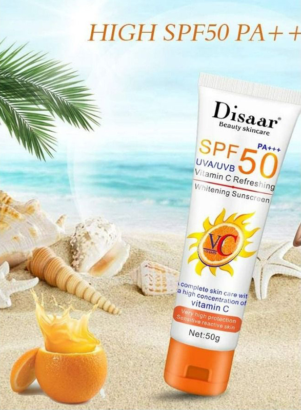 Disaar PA+++ SPF 50 Vitamin C Organic Sunscreen, 50gm