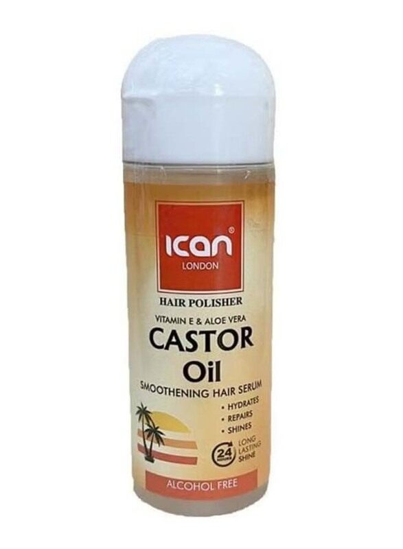 

Ican London Castor Oil Smoothening Hair Polisher Alcohol Free Serum, 207ml