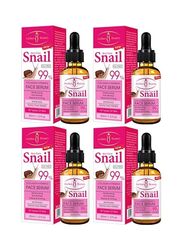 Aichun Beauty Snail Collagen Plus Vitamin E Face Serum, 4x30ml