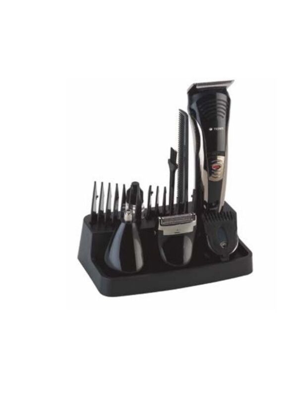 TM-925 Professional Hair Clipper & Trimmer Kit, Black