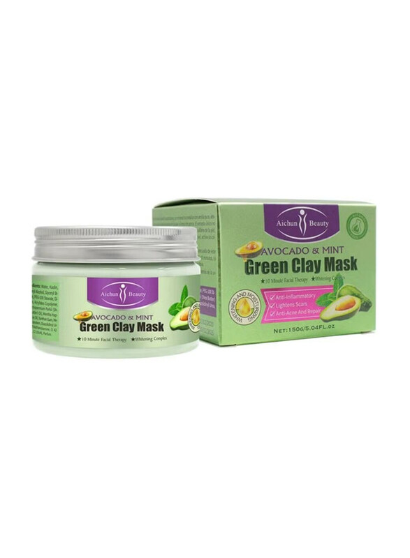 

Aichun Beauty Avocado & Mint Green Clay Mask, 150gm